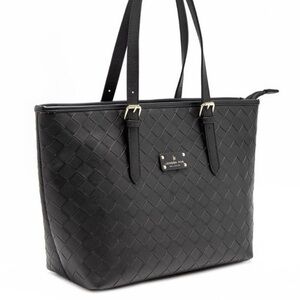 Host Pick! NWT London Fog Kylar Woven Tote Black